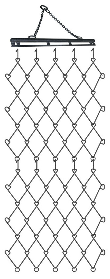 Professional fixed tine chain harrow mat
