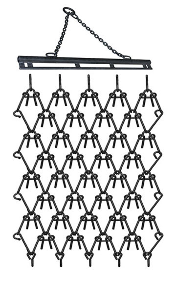 Semi-Professional 3-way tine chain harrow mat